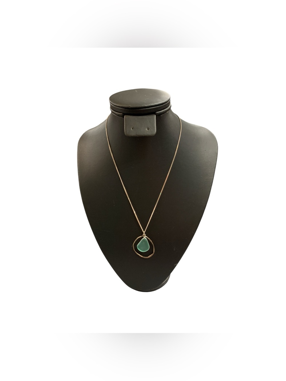 925 Elegant Teardrop Pendant Necklace in Teal